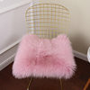 澳大利亚羊皮椅子垫羊毛坐垫方形凳子垫圆形垫羊毛椅垫冬季餐椅垫