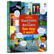 它是如何运作的Usborne问与答纸板翻翻书英文原版绘本 Lift-The-Flap Questions and Answers How Does It Work儿童趣味科普图画书
