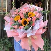 真花99朵红玫瑰花束求婚表白同城速递北京广州深圳珠海配送鲜花