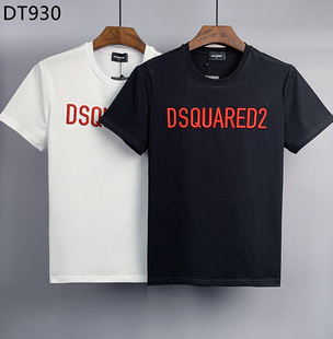 2022短袖t恤男士，dsquared2创意简约字母，刺绣时尚米兰潮流时尚休闲