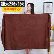毛巾美容院专用浴巾加大2米x1米用品大全，按摩美容床铺床床单浴巾