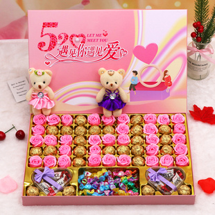 德芙巧克力礼盒装38妇女节礼物送女神女友浪漫生日创意糖果零食