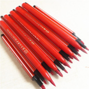 儿童红色水彩笔单支批改水性标记可水洗幼儿园小学生美术绘画画笔