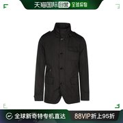 香港直邮moorer黑色连帽风衣，mougi100051tepa021