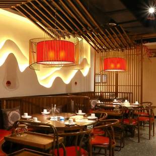 中式餐厅吊灯创意个性火锅店包厢包间铁艺灯具可印字商用饭店灯具