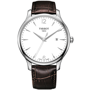tissot天梭俊雅系列，超薄石英男表皮带，手表t063.610.16.037.00