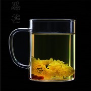 泡花茶的专用杯家用加厚耐热透明水杯带盖玻璃泡茶杯办公杯咖啡杯