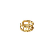 法国LA2L字母珐琅开口戒指女欧洲小众独特设计时尚百搭个性指环