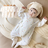 婴儿纯棉护肚蝴蝶衣宝宝绑带，月子服新生儿，和尚服0-1岁连体衣春秋