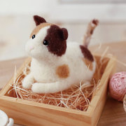 日本Hamanaka和毛羊毛毡材料包款 猫咪马卡龙甜甜圈非成