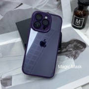 苹果14promax手机壳iphone13pro简约透明保护套自带镜头膜，全包14防摔简约软壳