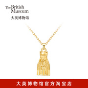 大英博物馆西洋棋18k金项链吊坠男女小众设计感复古个性七夕