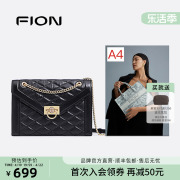 Fion/菲安妮女包链条包菱格小香风斜挎包单肩包包休闲小方包