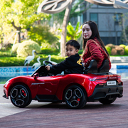 双座儿童电动汽车四轮遥控可坐大人跑车亲子小孩，宝宝可坐人玩具车