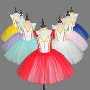 儿童芭蕾舞裙演出服小天鹅舞蹈，tutu蓬蓬纱裙吊带女孩芭蕾表演服装