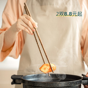 加长筷子油炸家用鸡翅木快火锅防烫捞面筷炸油条的长筷公筷子套装