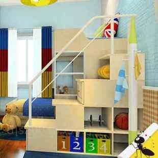 速发厂促儿童床配件上下床高低床，子母床楼梯，柜扶手阶梯柜护栏白色