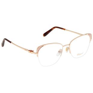 Chopard 眼镜架中性海外购流行时尚司机镜玫瑰金半框金属眼镜架