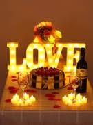 生日结婚纪念日场景布置网红求婚情人节蜡烛烛光晚餐装饰浪漫道具