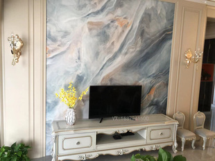 欧式古典别墅全实木家具孔雀蓝FB电视柜地柜2.2与2米与2.4客厅