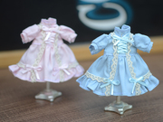 OS17 OB11娃衣材料包 12分BJD Lolita萝莉洋裙 多色 DIY布料纸样