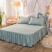 席梦思床罩床裙式床套单件，防尘w保护套，1.5米1.8m床单床垫床笠防滑