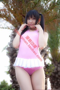 轻音少女 中野梓 泳装 cosplay 承接各种动漫服装假发定制