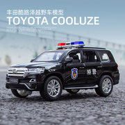 丰田110警车模型仿真救援车合金小汽车公安车男孩儿童警察玩具车