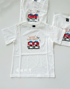 120-160韩系23夏季男女童纯棉短袖T恤白色简单大方