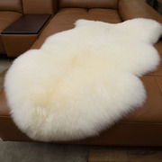 纯羊毛地毯卧室羊毛沙发垫欧式飘窗垫床边地毯皮毛一体羊皮垫