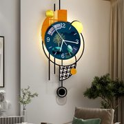 轻奢挂钟客厅家用时尚2021创意挂墙时钟网红现代简约装饰钟表