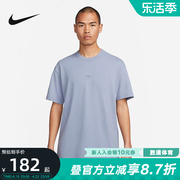 nike耐克短袖男夏季宽松舒适蓝色半袖纯棉，运动t恤do7393-493