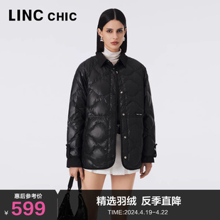 lincchic金羽杰短款轻薄羽绒服，女2023外套，女秋冬款y23802325