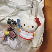 奶思网球hellokitty钥匙扣毛绒，公仔挂饰包包配件可爱配件钥匙挂件