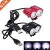Waterproof USB Bike Light 8000LM 2 X T6 LED Front Bicycle He