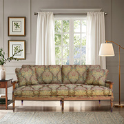 法式布艺实木雕花复古沙发客厅豪华别墅大平层美式混搭成套定制