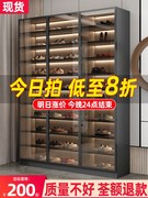 玻璃鞋柜家用门口大容量入户玄关柜一体高立式简约阳台储物柜