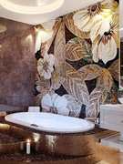 玻璃马赛克剪画玄关客厅瓷砖，拼图背景墙卫生间拼花装饰画浴室墙贴