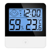 定制志高多功能闹钟温湿度计高精度室内婴儿房气温室温精准温度计