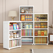 儿童书柜书架落地简易衣柜，家用小型卧室客厅，窄缝收纳储物柜置