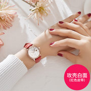 外贸单日历士手表潮皮带简约全自动机械手表手表品牌瑞士女