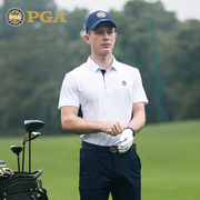 美国PGA夏季高尔夫服装男装短袖t恤高尔夫polo衫球服上衣速干面料
