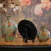 摆件家居饰品创意陶瓷花瓶，三件套欧式客厅，酒柜电视柜装饰摆设美式