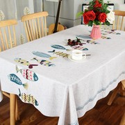 桌布防水防烫防油免洗餐桌布长方形茶几桌布欧式桌布PVC台布家用