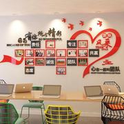 公司企业文化相框照片墙布置团队激励口号励志墙贴办公室装饰
