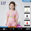 芭比联名Gap女童春夏纯棉短袖T恤儿童装洋气休闲上衣810113