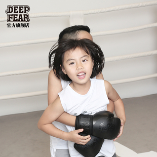 DEEP FEAR儿童拳套泰拳散打手套打沙袋拳套自由搏击儿童训练拳套