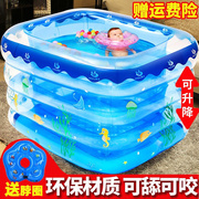婴儿游泳浴桶新生儿泳池家用充气幼儿童宝宝，洗澡桶加厚折叠戏水池