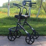 旅游推车老人可坐折叠电动自行车椅子出行可携式老年手推车代步轮