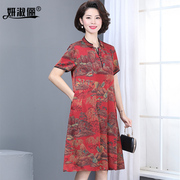 时尚红色印花，喜庆中式风格 有大深入口袋